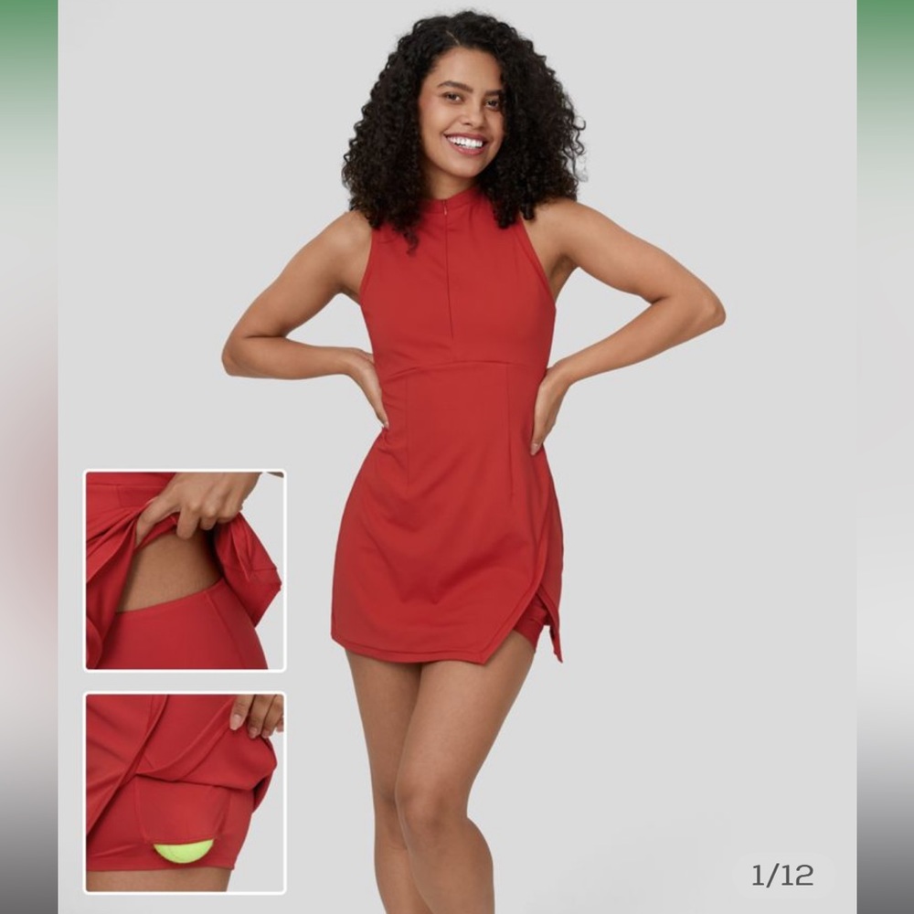 Sleeveless Casual / Sports Dress with shorts / Halara